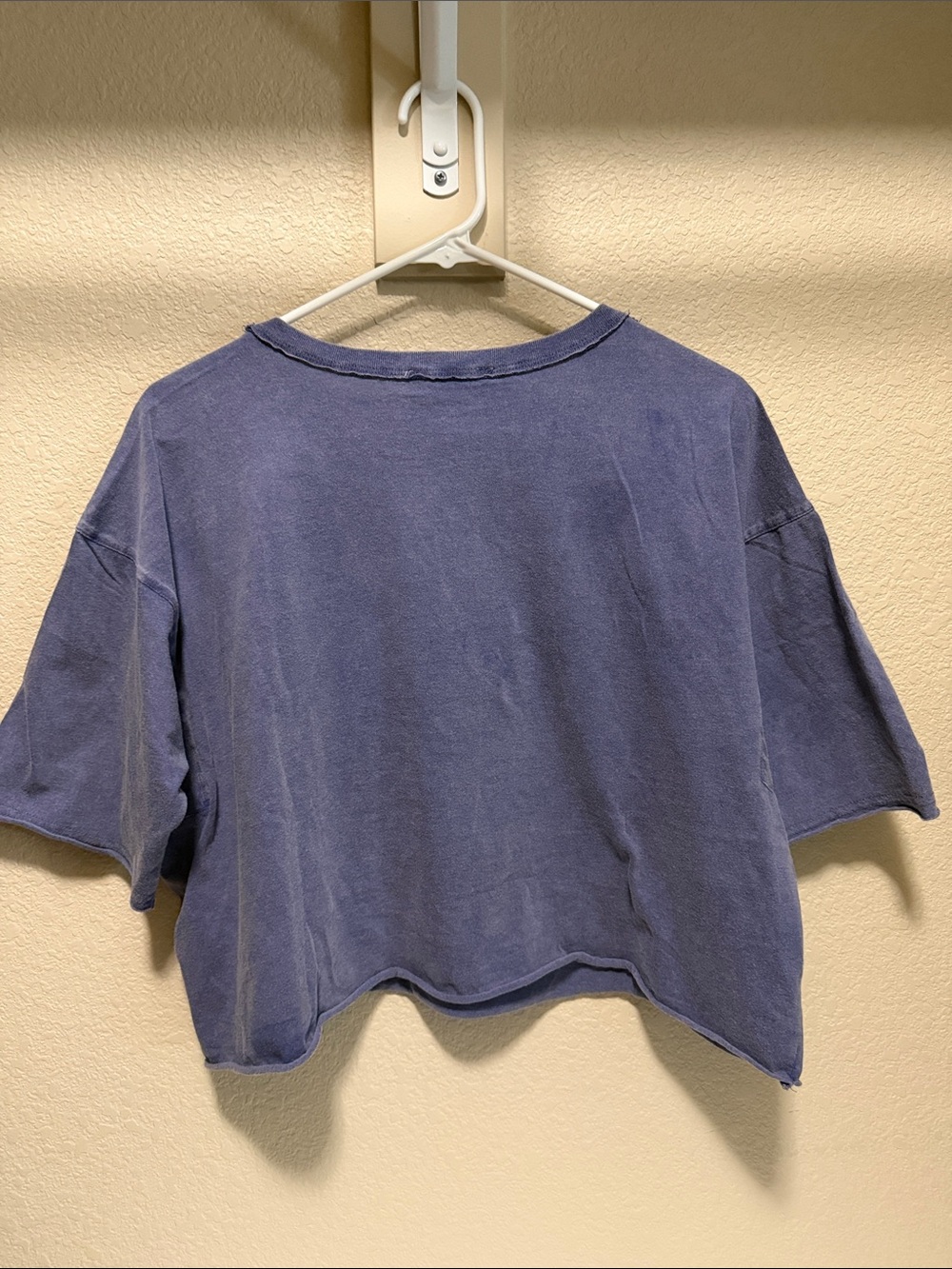 Double Zero Vintage-Washed Navy Boxy Tee - Picture 5 of 5